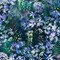Fabric Hoffman Emerald Psychedelic Floral Jewel Depths by the Quarter Yard W5486-31